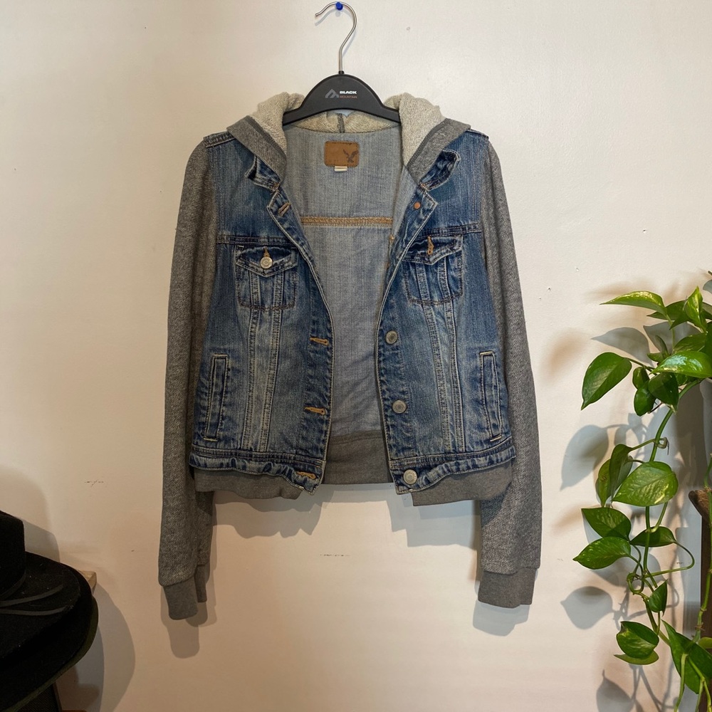 Denim / Terry Cloth Jacket